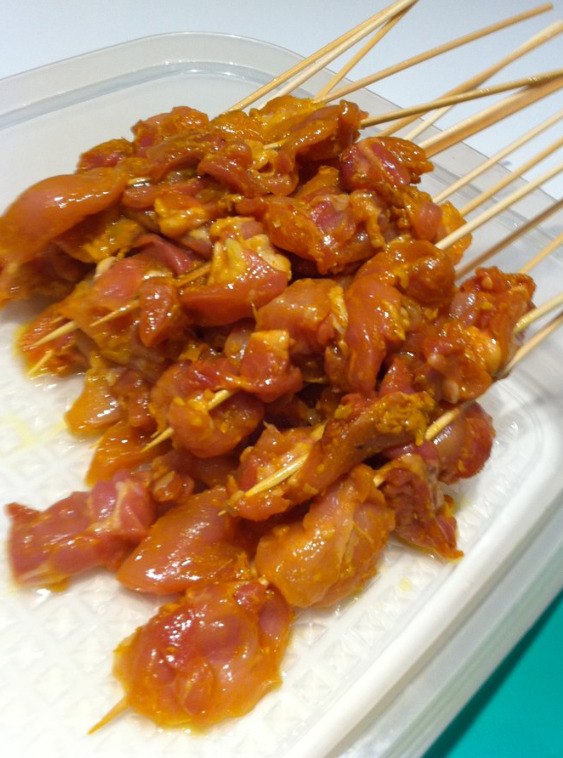 Thai Chicken Satay with Cucumber Salad BBQ War